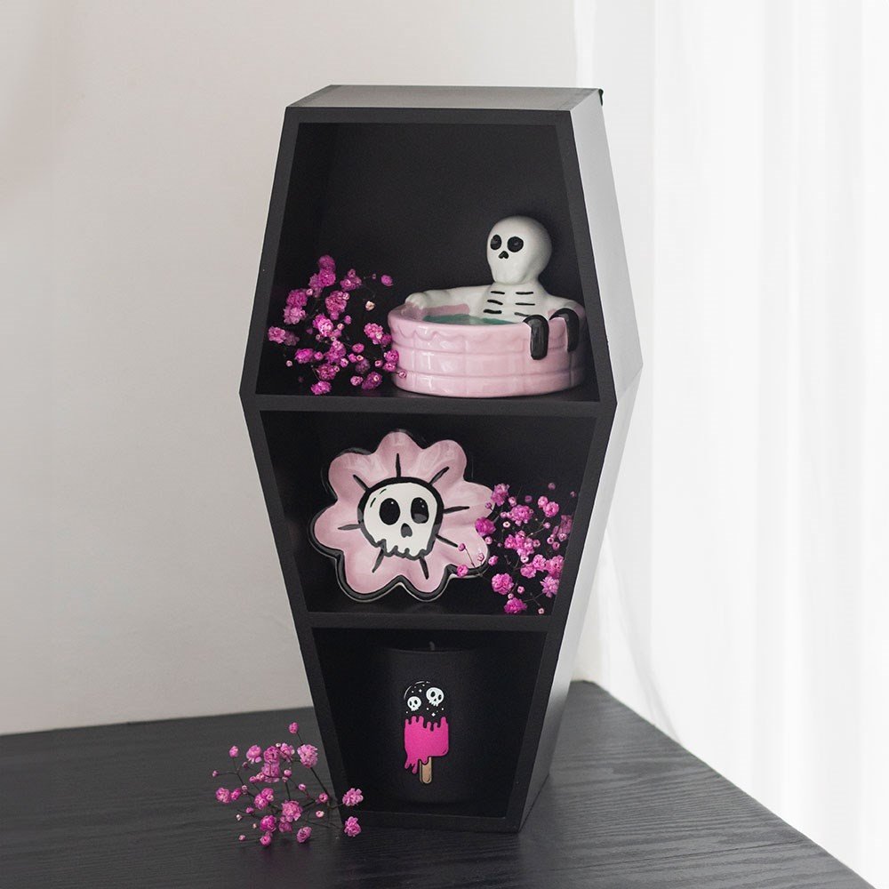 Something Different - Small Black Coffin Vitrinenschränke - Schwarz